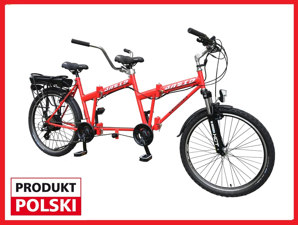 Rower tandem 26' Składany Elektryczny 250W NOWY !