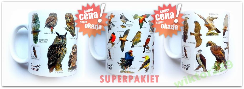 Ptaki w Polsce OTOP - Superpakiet kubki i plakaty