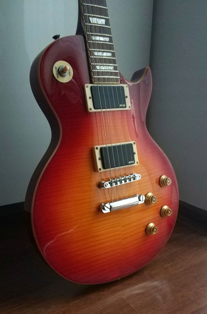 Vintage V100 CS + EMG 81/85 + TWARDY CASE EPIPHONE