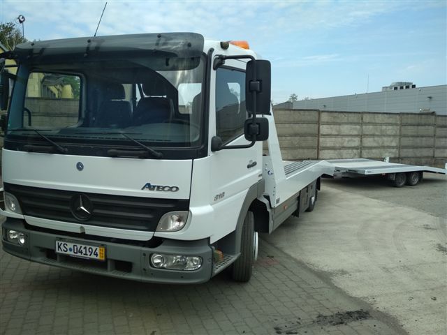 MERCEDES ATEGO 818L - Autolaweta plus przyczepa