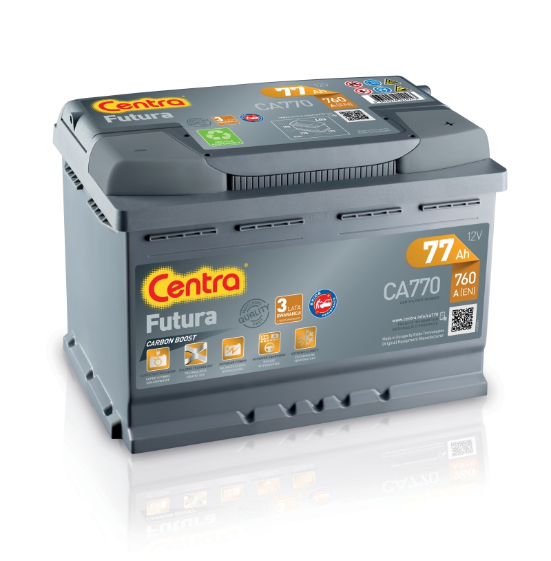 AKUMULATOR Centra Futura 77Ah 760A  PROMOCJA CA770