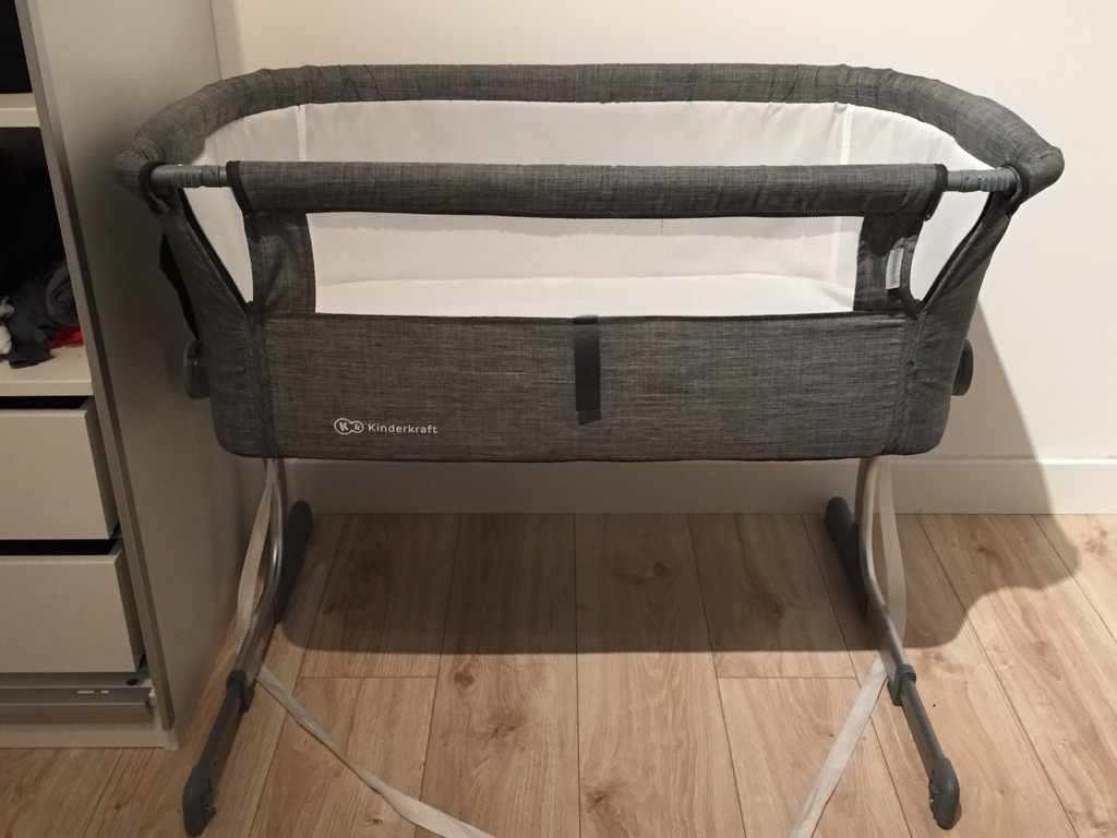 Kinderkraft łóżeczko przystawka UNO Gray używane