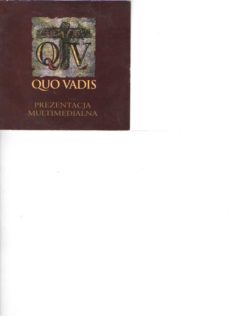 QUO VADIS Prezentacja multimedialna DVD