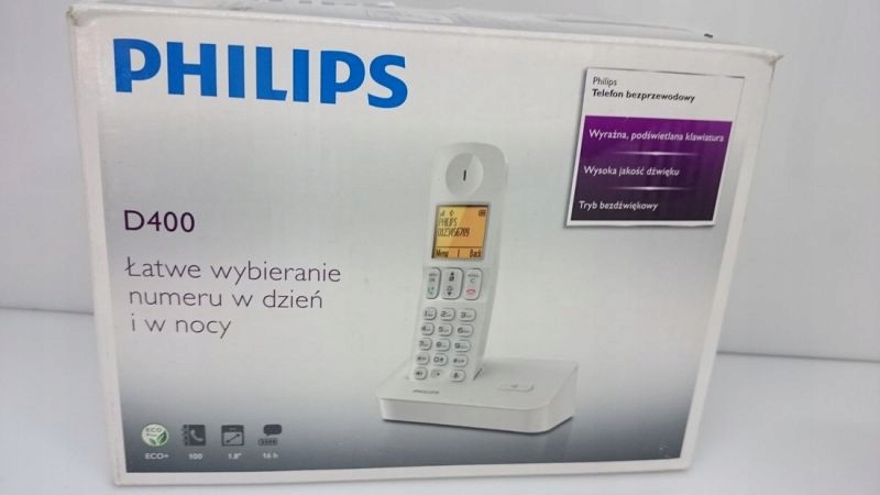 TELEFON STACJONARNY PHILIPS D400