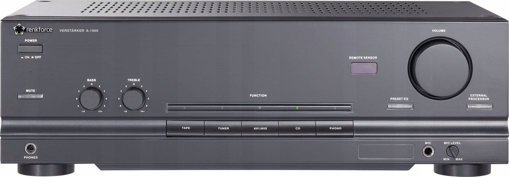 Wzmacniacz Hi-Fi Renkforce A1000 2x50W Stereo EQ