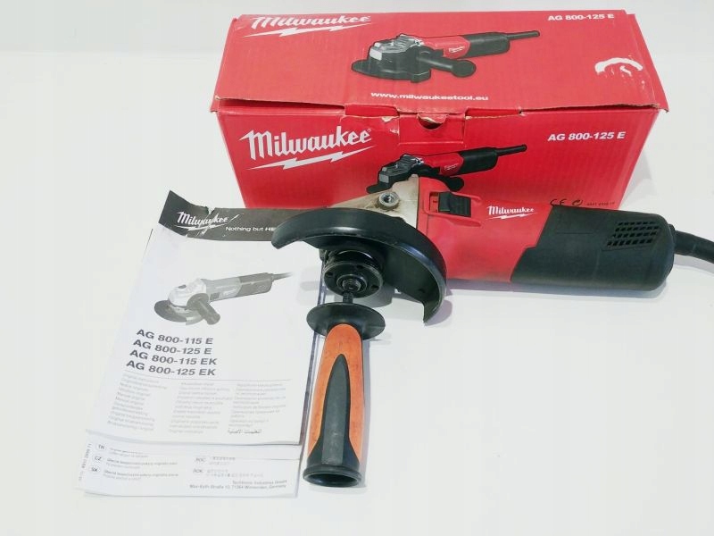 SZLIFIERKA KĄTOWA MILWAUKEE AG 800-125 E