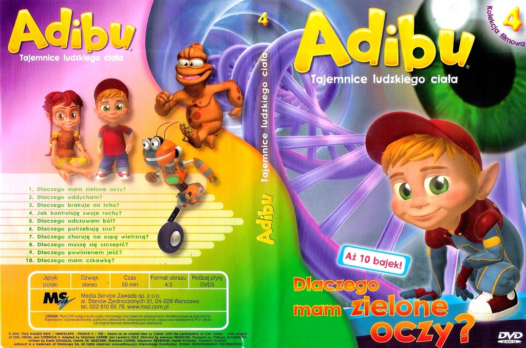 ** ADIBU 4 - TAJEMNICE LUDZKIEGO CIAŁA ** DVD