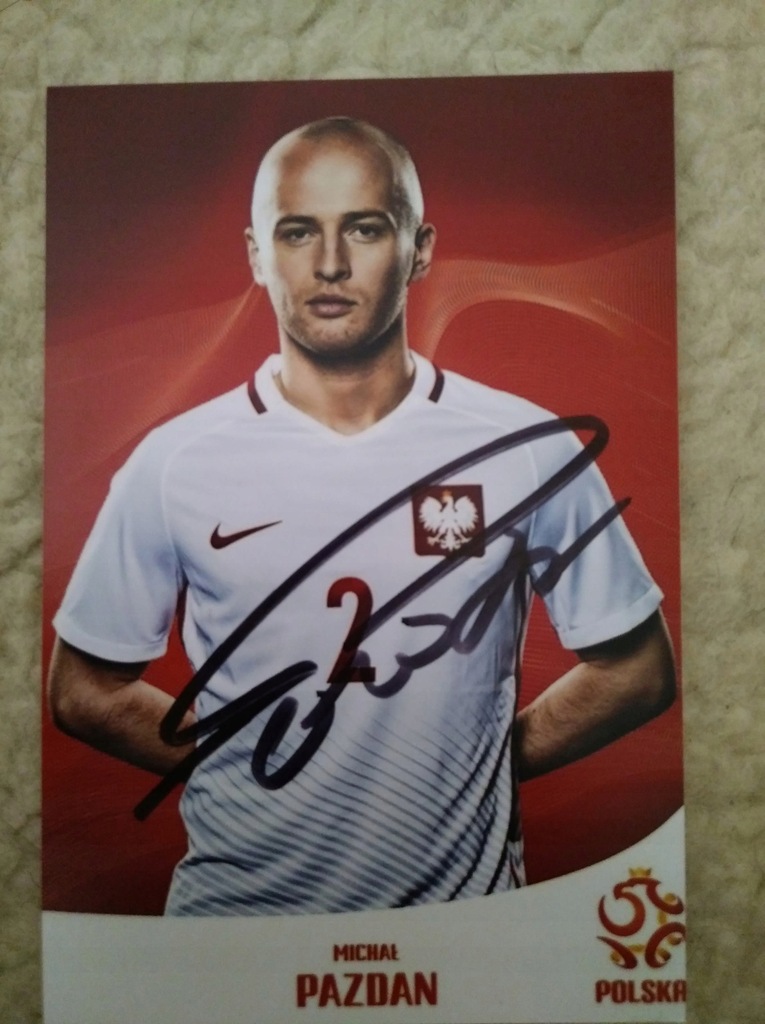 Autograf Michał Pazdan Reprezentacja Polski
