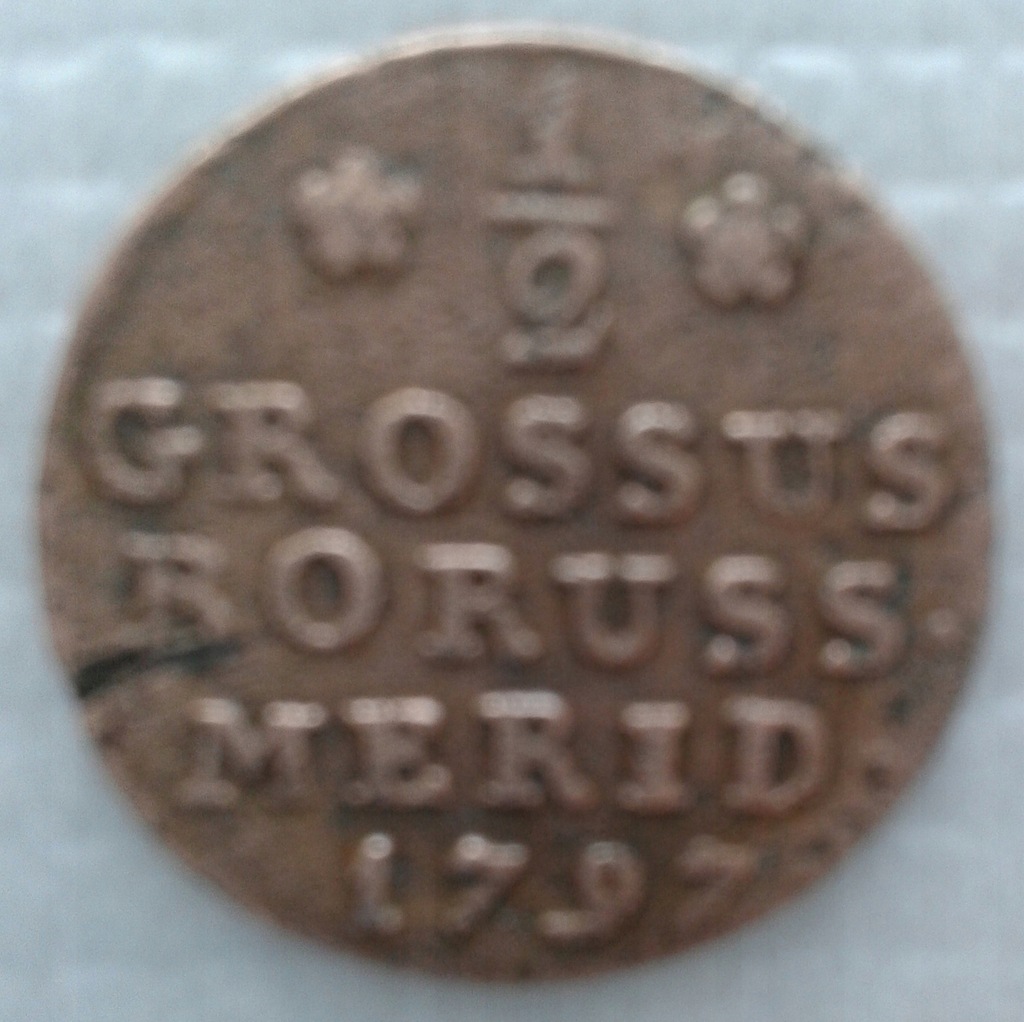 1/2 grosza 1797 R grossus boruss merid