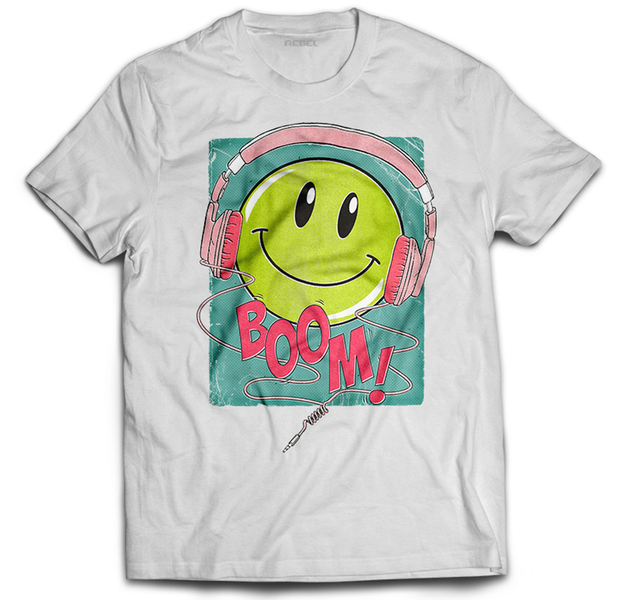 KOSZULKA T-SHIRT UŚMIECHNIĘTA EMOTKA RYSUNEK L