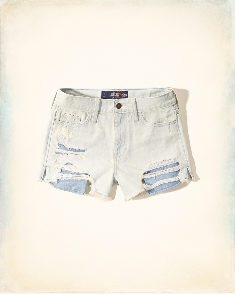 HOLLISTER by ABERCROMBIE strzępione DZIURY W27