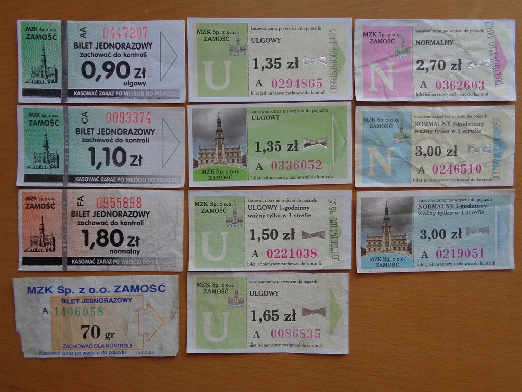 Bilety komunikacja miejska MZK Zamość