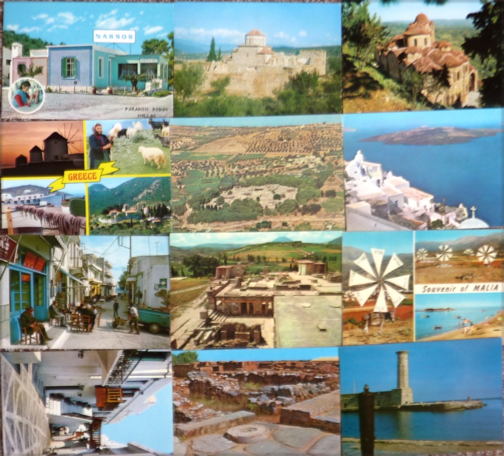 Grecja - 24 widokówki - pocztówki zestaw 4