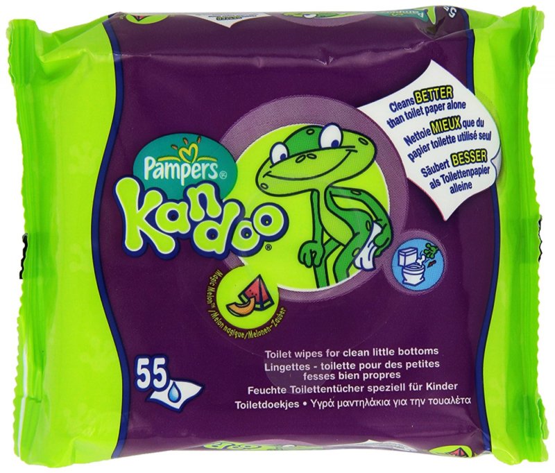 PAMPERS KANDOO CHUSTECZKI NAWILŻAJĄCE DO WC 55SZT.