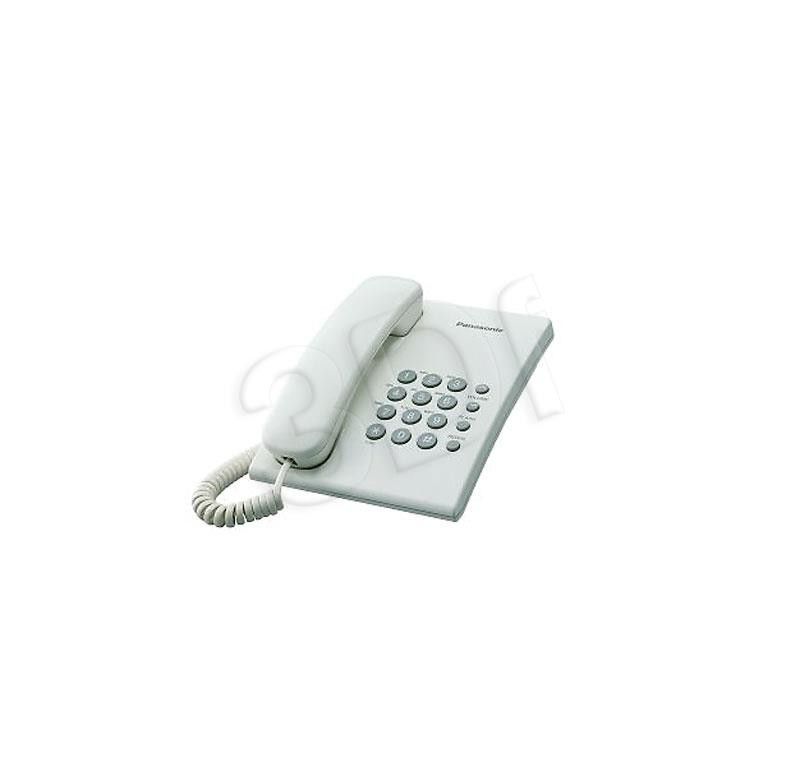 Telefon przewodowy Panasonic KX-TS500PDW ( biały )