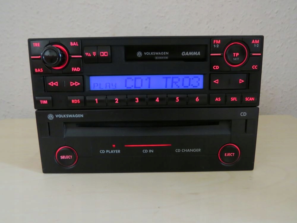 RADIO + CD VW GAMMA POLO GOLF BORA PASSAT T4 T5
