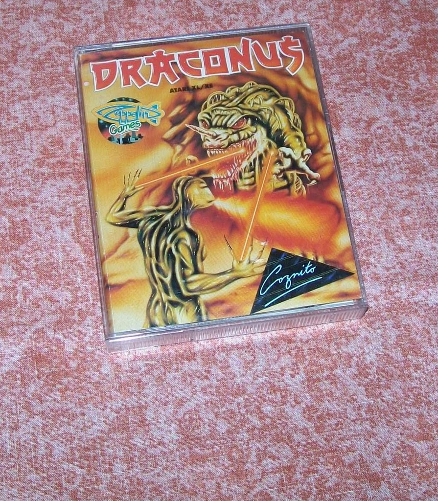 Atari XL/XE/XEGS oryginalna kaseta Draconus - WAWA