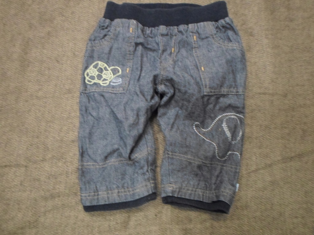 Spodenki niemowlęce, jeans 3-6M 62-68cm