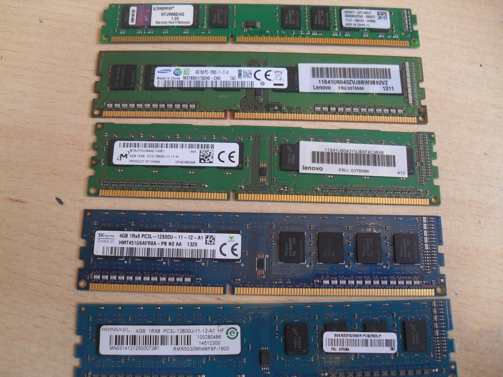 Pamięć RAM 4GB DDR3 1600Mhz 12800U PC DIMM