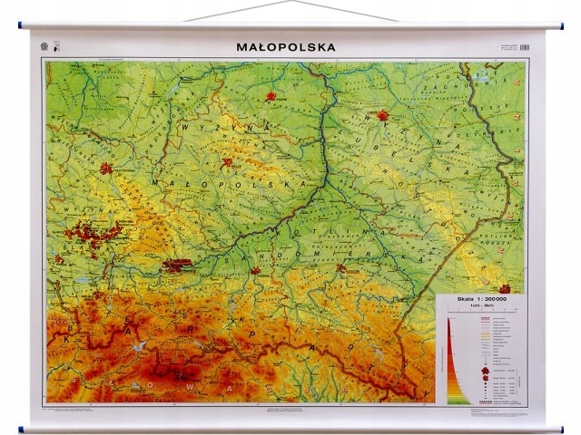 MAŁOPOLSKA MAPA ŚCIENNA DWUSTRONNA NOWA ERA 9231