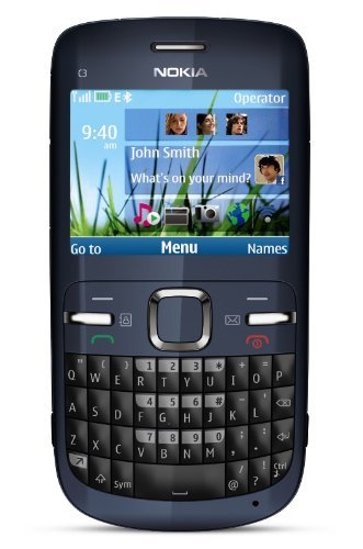 oryginalna PL NOKIA C3 QWERTY niebieski