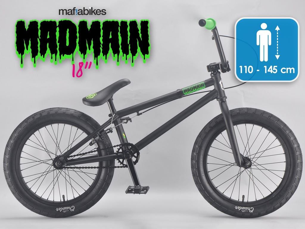 Rower BMX 18" MAFIABIKES MADMAIN Flat Black