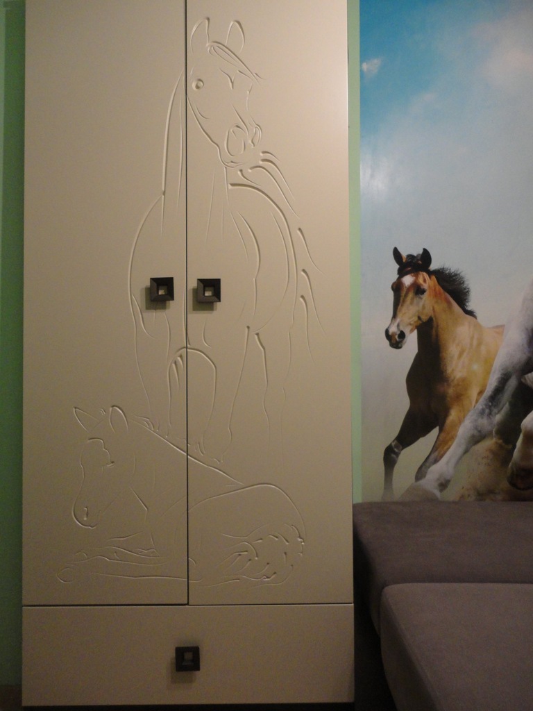 meble Baggi Horses, konie : szafa, komoda, regał, 