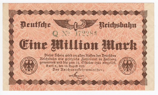 135(9b) - Berlin,1 Milion Marek 1923