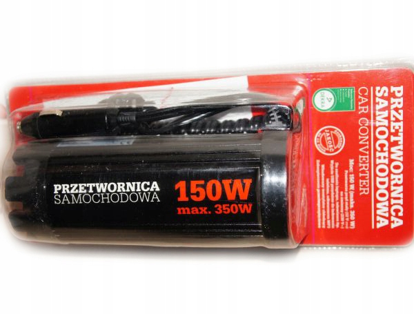 PRZETWORNICA SAMOCHODOWA 12V/230V 150 WAT