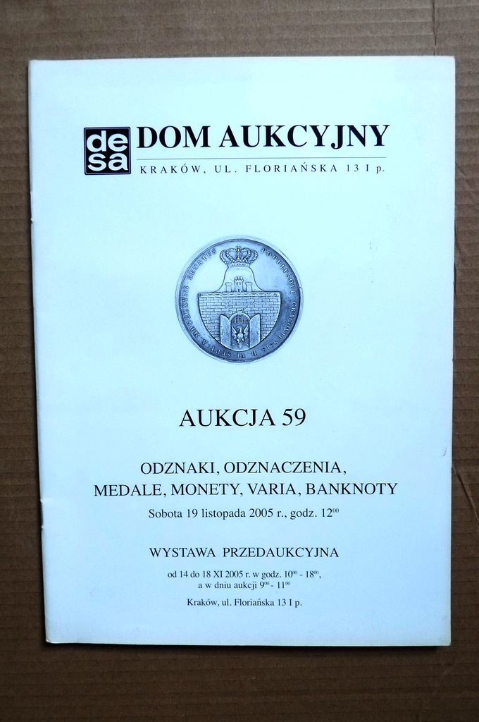 Desa Odznaki,,Odznacz.Medale Varia AUKCJA 59