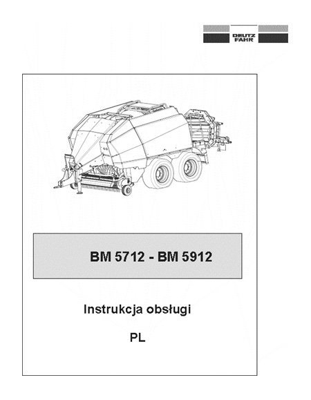 Deutz Fahr BM 5712; 5912 - instrukcja obsługi PL