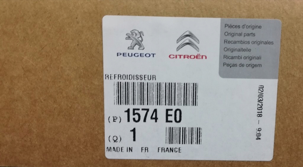 Chłodnica Paliwa Citroen Peugeot Fiat 1574E0 Nowa - 7704732893 - Oficjalne Archiwum Allegro