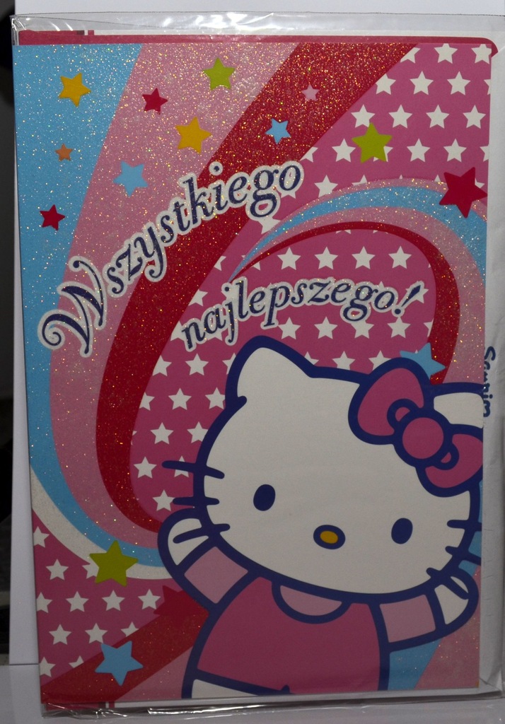 Kartka Duża XL z okazji urodzin Hello Kitty