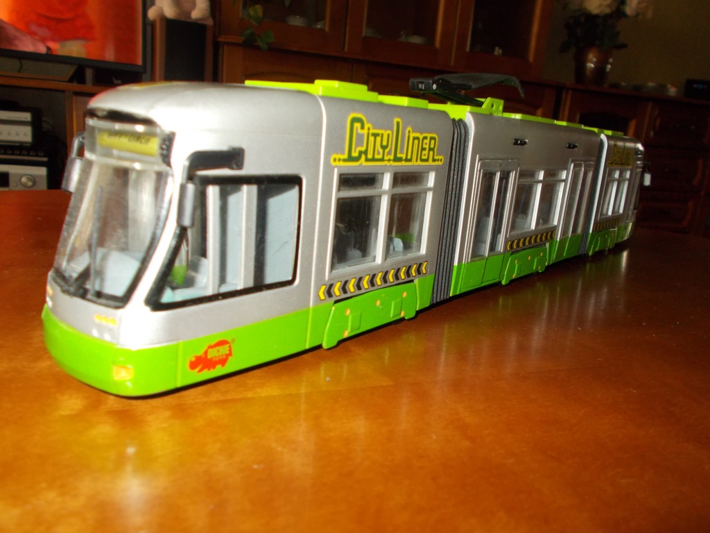 TRAMWAJ CITY LINER DICKIE TOYS MAJORETTE 7667260882 oficjalne archiwum Allegro