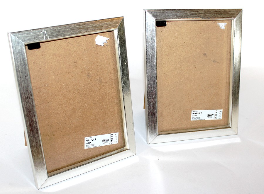 MAHULT srebrne ramki stojące IKEA silver K166