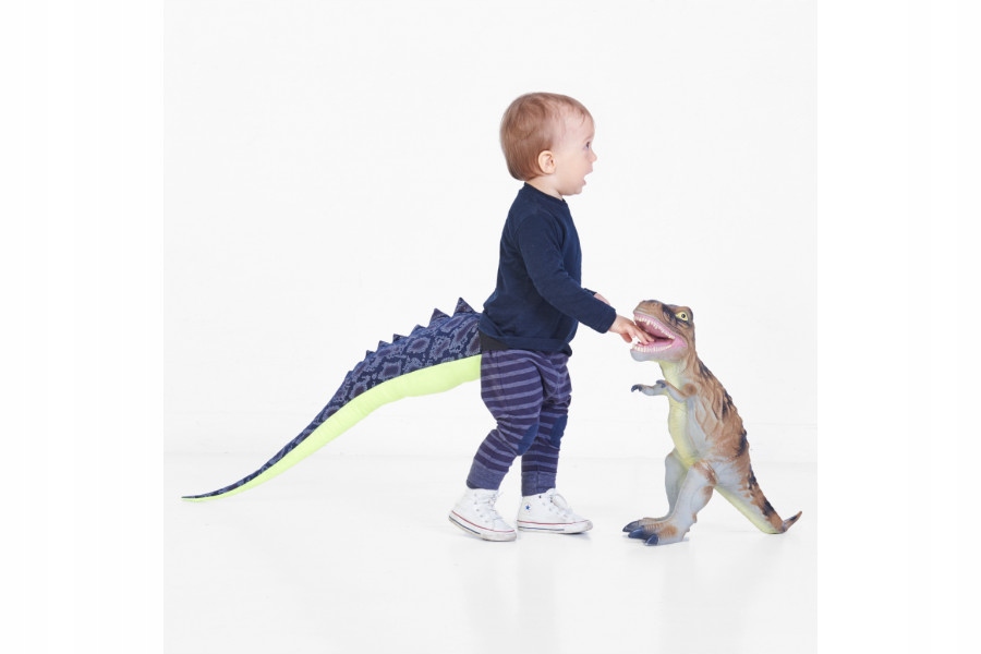 KOSTIUM DINOZAUR STRÓJ SMOKA OGON BAL PRZYJĘCIE S