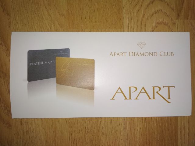 Gold Card Apart 5% rabatu karta