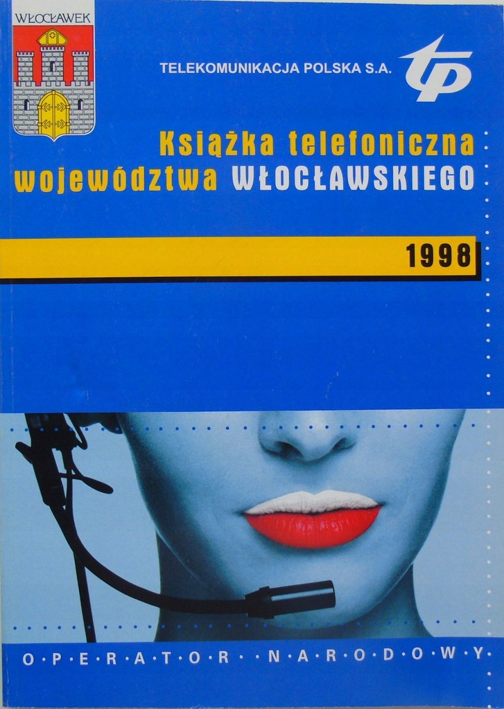 Książka telefoniczna włocławskie 1998 Włocławek