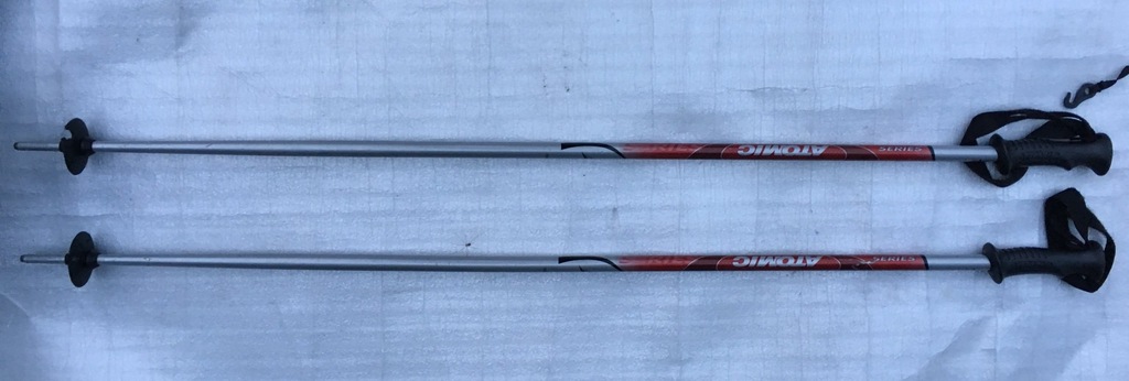 Kijki narciarskie ATOMIC 120 cm srebrno-czerwone