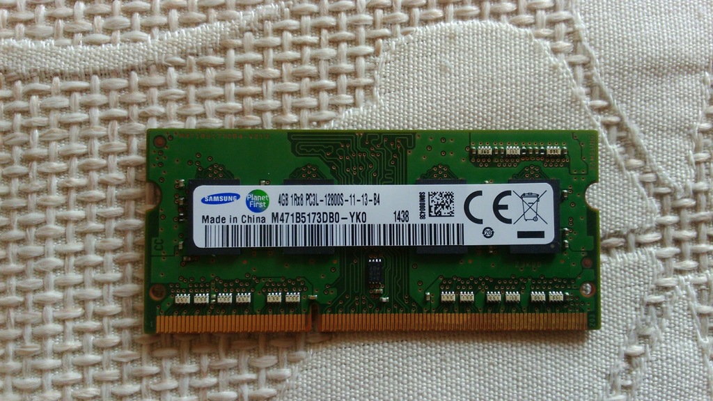 DDR3 SAMSUNG 4GB 1Rx8 PC3L 12800S 11 13 B4