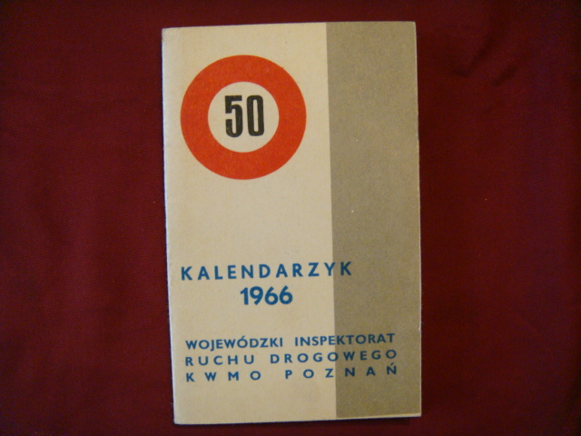 Kalendarzyk z 1966 r. - reklamówka KMMO - Poznań