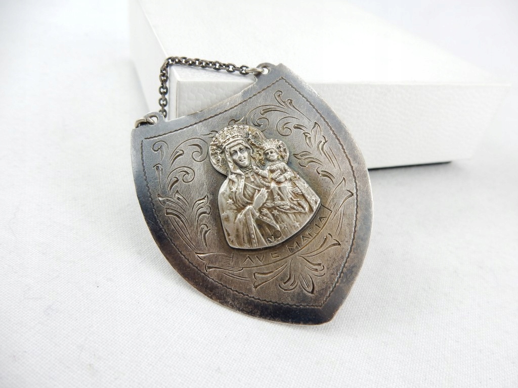 STARY SREBRNY RYNGRAF MATKA BOSKA CZĘSTOCHOWSKA