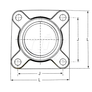 Oprawa łożyska samonastawnego FY 510 M SKF
