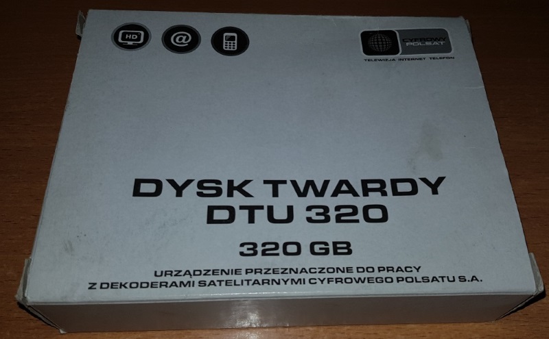 Dysk twardy HDD 320 GB DTU 320 Cyfrowy Polsat