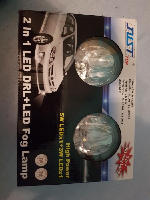 JS-12307V-FW  2-w-1 LED DRL + lampa przeciwmgielna
