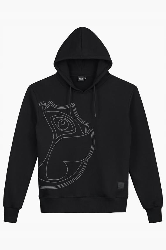 TML Tomorrowland Bluza Męska Z Kapturem Czarna XL
