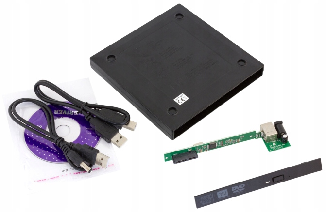 Obudowa ODD CD/DVD/DVDRW SLIM USB na napęd SATA