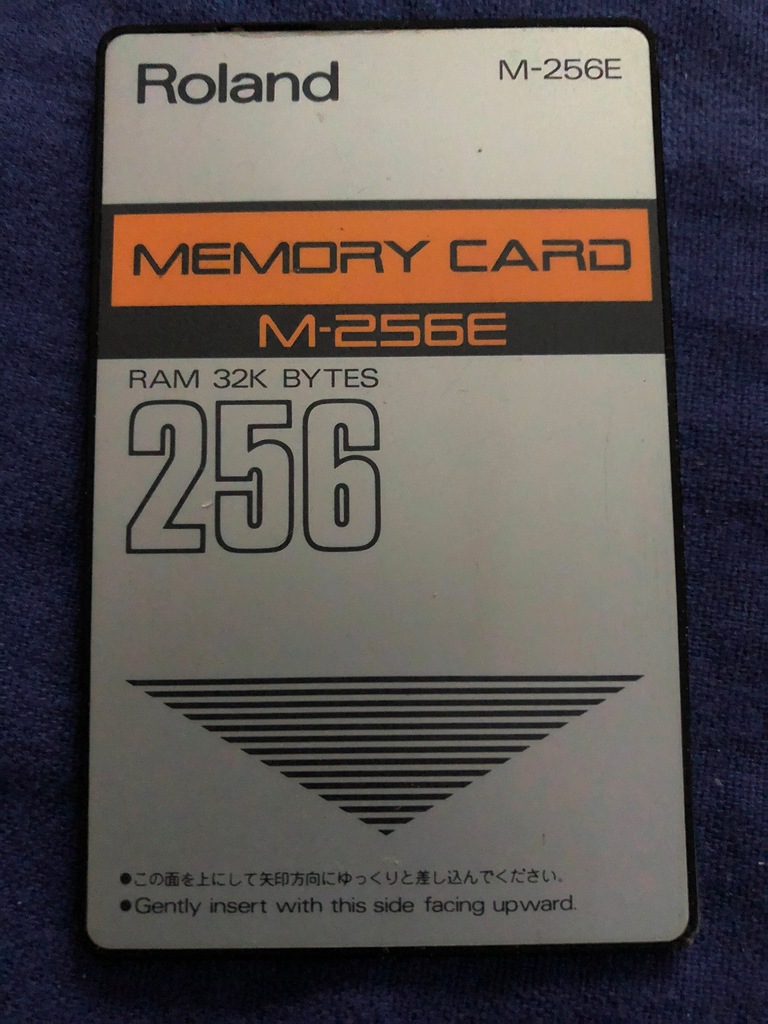Karta pamięci Roland M-256E, D-50, JV-90 i inne.