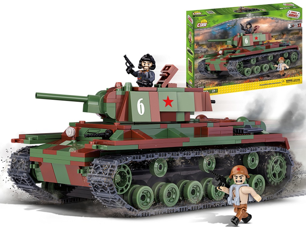Small Army Klocki KV-1 RADZIECKI CZOŁG 2489 WW2