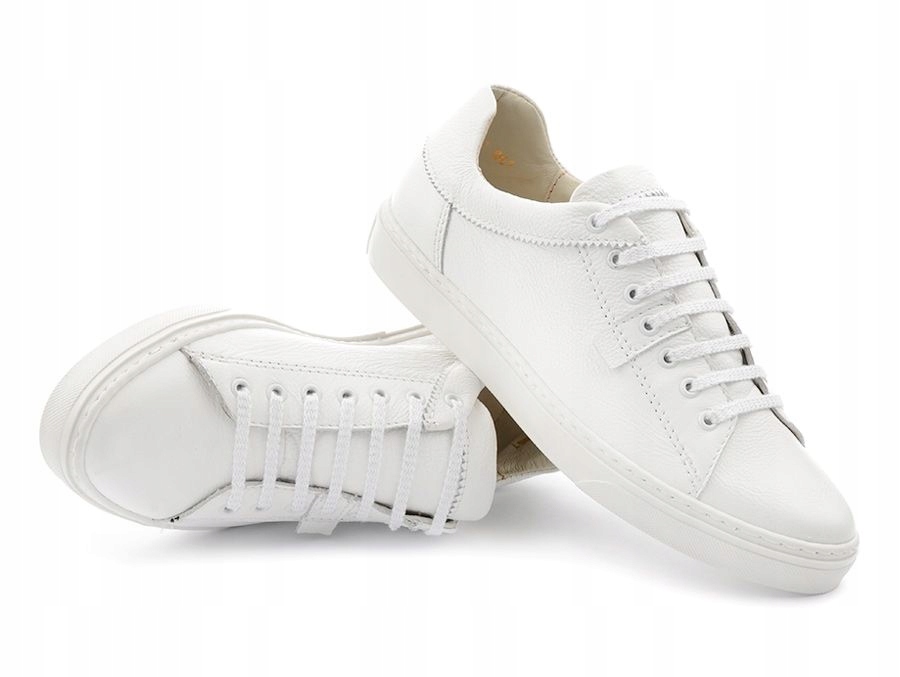 BIAŁE SNEAKERSY TRAMPKI SAWAY JANET SKÓRZANE 39